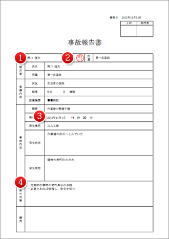 事故報告書